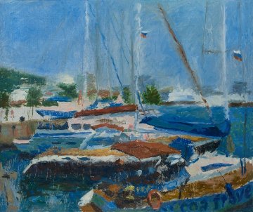 Regatta 2017 39x47 Super Huge Original Painting - Robert Nizamov Regatta 2017 39x47 Super Huge Original Painting - Robert Nizamov