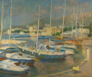 Regatta 2014 39x47 Original Painting - Robert Nizamov Regatta 2014 39x47 Original Painting - Robert Nizamov