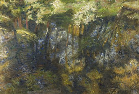 Pond II 2020 40x61 - Huge Original Painting - Robert Nizamov