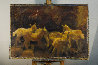 Goats 1 2015 41x62 - Huge Original Painting by Robert Nizamov - 1