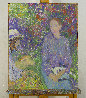 In the Garden 1995 31x25 Original Painting by Robert Nizamov - 1