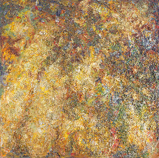 Sunlight Through the Trees 1998 39x39 Original Painting - Robert Nizamov