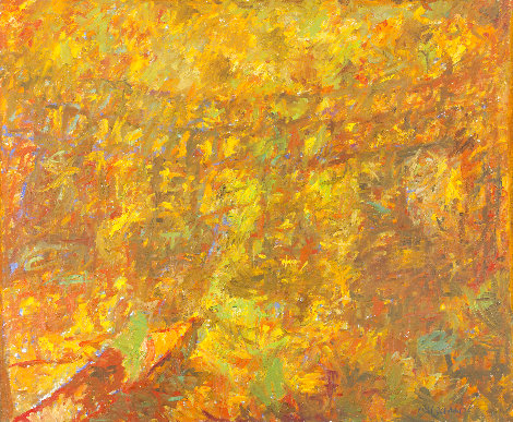 Bridge 1997 33x38 Original Painting - Robert Nizamov