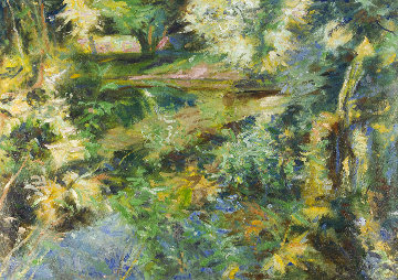 Pond 2020 43x61 Huge Original Painting - Robert Nizamov Pond 2020 43x61 Huge Original Painting - Robert Nizamov