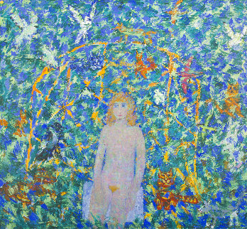 Eve 1996 47x41 Huge  Original Painting - Robert Nizamov