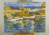 Boats 2010 38x51 Huge Original Painting by Robert Nizamov - 1
