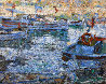 Boats 2010  42x52 Huge Original Painting by Robert Nizamov - 0