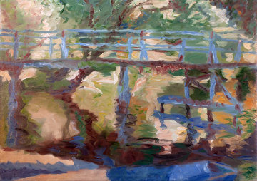 Bridge II 2010 40x57 Super Huge Original Painting - Robert Nizamov Bridge II 2010 40x57 Super Huge Original Painting - Robert Nizamov