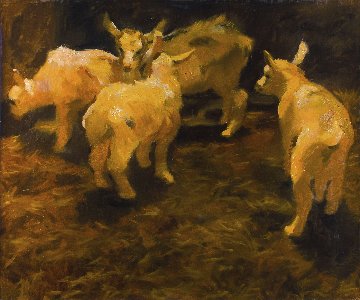 Nursery 2014 39x47 Original Painting - Robert Nizamov Nursery 2014 39x47 Original Painting - Robert Nizamov