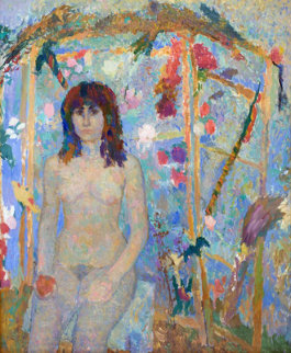 Model 1998 35x43 Original Painting - Robert Nizamov Model 1998 35x43 Original Painting - Robert Nizamov