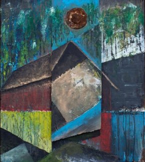 Alpine Retreat 2012 31x27 Original Painting - Chris Noel Alpine Retreat 2012 31x27 Original Painting - Chris Noel