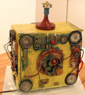 Tabletop Reflux Capacitor Mixed Media Sculpture 21 in Sculpture - Chris Noel Tabletop Reflux Capacitor Mixed Media Sculpture 21 in Sculpture - Chris Noel