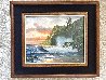 Sunset Shores 2001 26x30 - Koa Wood Frame Original Painting by  Noelito - 1