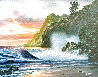 Sunset Shores 2001 26x30 - Koa Wood Frame Original Painting by  Noelito - 0