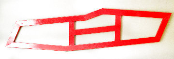 Connate Wood Sculpture 1982 24x114 Super Huge Original Painting - Kenneth Noland Connate Wood Sculpture 1982 24x114 Super Huge Original Painting - Kenneth Noland