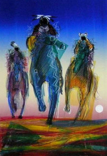 Painted Dreamers Monotype 2004 38x29 Watercolor - Raymond Nordwall Painted Dreamers Monotype 2004 38x29 Watercolor - Raymond Nordwall