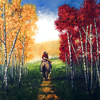 A Whispering Trail 36x36 Original Painting - Raymond Nordwall