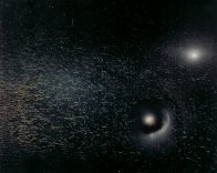 State of the Universe 6 Panel Mural 1986 6 panels 48x36 Mural - Super Huge Original Painting by Andreas Nottebohm - 5 State of the Universe 6 Panel Mural 1986 6 panels 48x36 Mural - Super Huge Original Painting by Andreas Nottebohm - 5