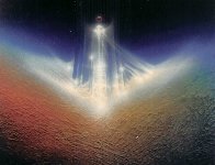 State of the Universe 6 Panel Mural 1986 6 panels 48x36 Mural - Super Huge Original Painting by Andreas Nottebohm - 4 State of the Universe 6 Panel Mural 1986 6 panels 48x36 Mural - Super Huge Original Painting by Andreas Nottebohm - 4