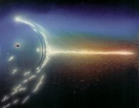 State of the Universe 6 Panel Mural 1986 6 panels 48x36 Mural - Super Huge Original Painting by Andreas Nottebohm - 3 State of the Universe 6 Panel Mural 1986 6 panels 48x36 Mural - Super Huge Original Painting by Andreas Nottebohm - 3