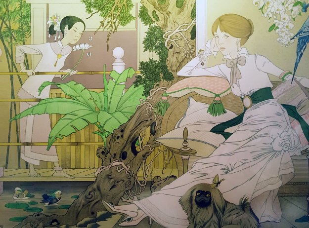 Chinese Garden 1980 Limited Edition Print by Philippe Noyer Chinese Garden 1980 Limited Edition Print by Philippe Noyer