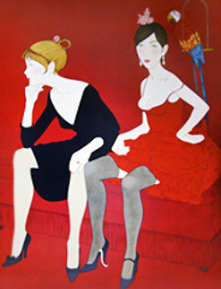 Ladies in Red 1969 Limited Edition Print - Philippe Noyer Ladies in Red 1969 Limited Edition Print - Philippe Noyer