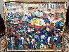 Durbar (Royal Court) 27x32 - Nigeria Original Painting by Victor Odoi - 2