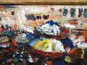 Durbar (Royal Court) 27x32 - Nigeria Original Painting by Victor Odoi - 3