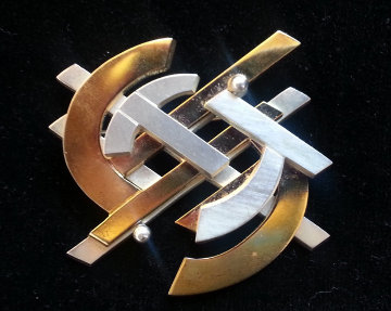 Merry Go Round Silver Brooch 1987 Jewelry - John Okulick Merry Go Round Silver Brooch 1987 Jewelry - John Okulick