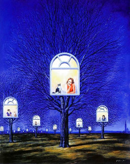Suspended Promises 2002 Limited Edition Print - Rafal Olbinski Suspended Promises 2002 Limited Edition Print - Rafal Olbinski