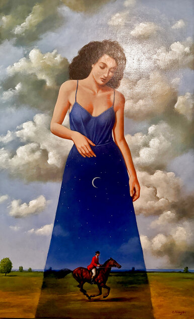 Sea Lavender 36x26 by Rafal Olbinski - For Sale on Art Brokerage