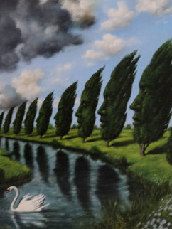 Untitled Painting Original Painting - Rafal Olbinski