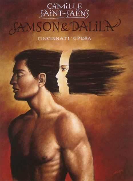 Sampson  and Delilah Limited Edition Print by Rafal Olbinski