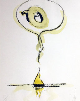 Sailboat Thinking of Q 1976 (Early) Limited Edition Print - Claes Thure Oldenburg Sailboat Thinking of Q 1976 (Early) Limited Edition Print - Claes Thure Oldenburg