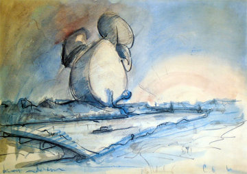 Proposed Colossal Monument for Battersea Park 1966 Limited Edition Print - Claes Thure Oldenburg Proposed Colossal Monument for Battersea Park 1966 Limited Edition Print - Claes Thure Oldenburg