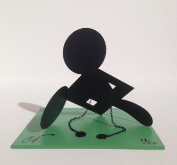 Geometric Mouse Scale E Desktop Metal Sculpture 2013 Sculpture - Claes Thure Oldenburg