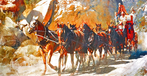 Service to Cripple Creek 1997 - Huge 32x64 Limited Edition Print - Oleg Stavrowsky