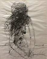 Abstract Nude Drawing 1970 24x19 Works on Paper (not prints) by Nathan Oliveira - 1 Abstract Nude Drawing 1970 24x19 Works on Paper (not prints) by Nathan Oliveira - 1