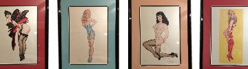 Cherry Blossom, Don't Bother to Knock, Pretty Peepers, Shindig Set of 4 Prints 1993 Limited Edition Print - Olivia De Berardinis Cherry Blossom, Don't Bother to Knock, Pretty Peepers, Shindig Set of 4 Prints 1993 Limited Edition Print - Olivia De Berardinis