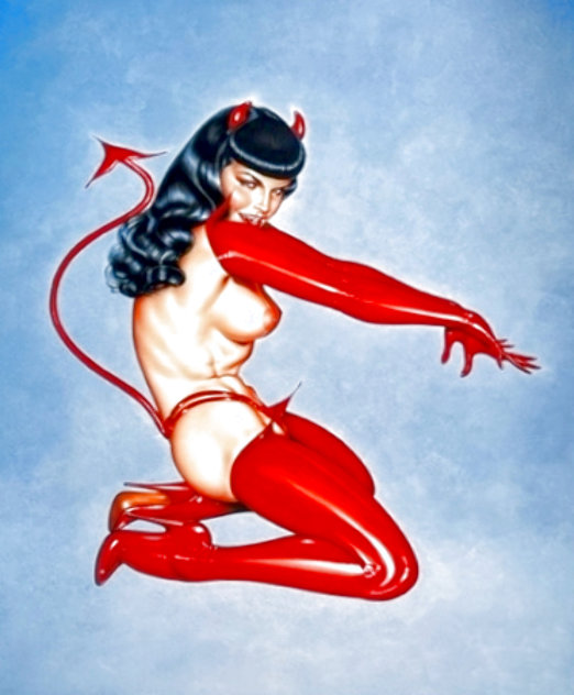 Hot Sauce HS Bettie Page Limited Edition Print by Olivia De Berardinis