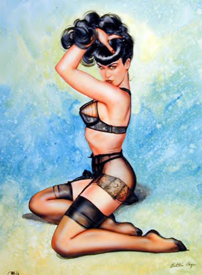 Bettie Page 2000 Limited Edition Print by Olivia De Berardinis.