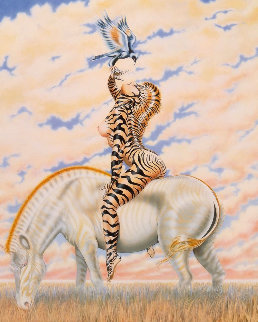 Zebra Lady 1985 HS Limited Edition Print - Olivia De Berardinis Zebra Lady 1985 HS Limited Edition Print - Olivia De Berardinis