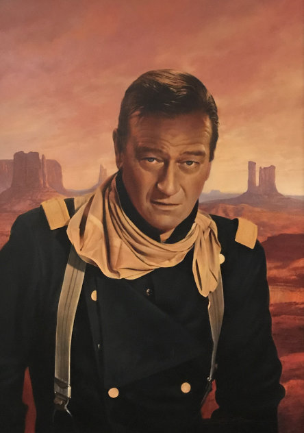 John Wayne - From Movie She Wore a Yellow Ribbon 41x31 Original Painting by Greg Olsen