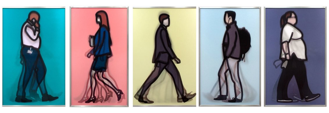 Professional Series 1 - Complete Set of 5  2014 Limited Edition Print by Julian Opie