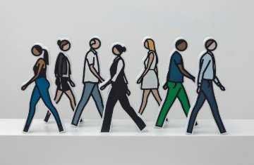 Walking Statuettes Resin Sculpture 2017 14.25 in Sculpture - Julian Opie Walking Statuettes Resin Sculpture 2017 14.25 in Sculpture - Julian Opie