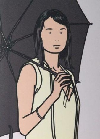 Hijiri With Umbrella: Twenty-Six Portraits 2006 Limited Edition Print - Julian Opie
