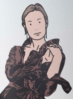 Anya With Hands Together: Twenty-Six Portraits 2006 Limited Edition Print - Julian Opie Anya With Hands Together: Twenty-Six Portraits 2006 Limited Edition Print - Julian Opie
