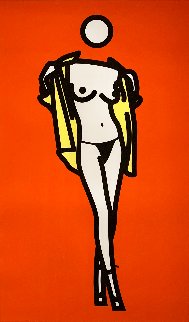 Woman Taking Off A Man's Shirt 2003 Limited Edition Print - Julian Opie Woman Taking Off A Man's Shirt 2003 Limited Edition Print - Julian Opie