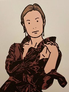 Anya With Hands Together AP 2005 Limited Edition Print - Julian Opie Anya With Hands Together AP 2005 Limited Edition Print - Julian Opie