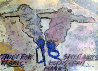 Study for Spirit Notes 1992 40x27 Watercolor by Dennis Oppenheim - 0 Study for Spirit Notes 1992 40x27 Watercolor by Dennis Oppenheim - 0